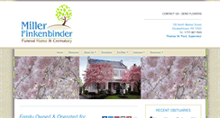 Desktop Screenshot of millerfuneralhome.com